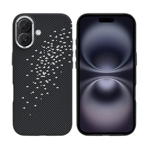 Rixus Alpine Ultra-Slim Case With MagSafe Compatible RXD022 For Apple iPhone 16 Galaxy Black