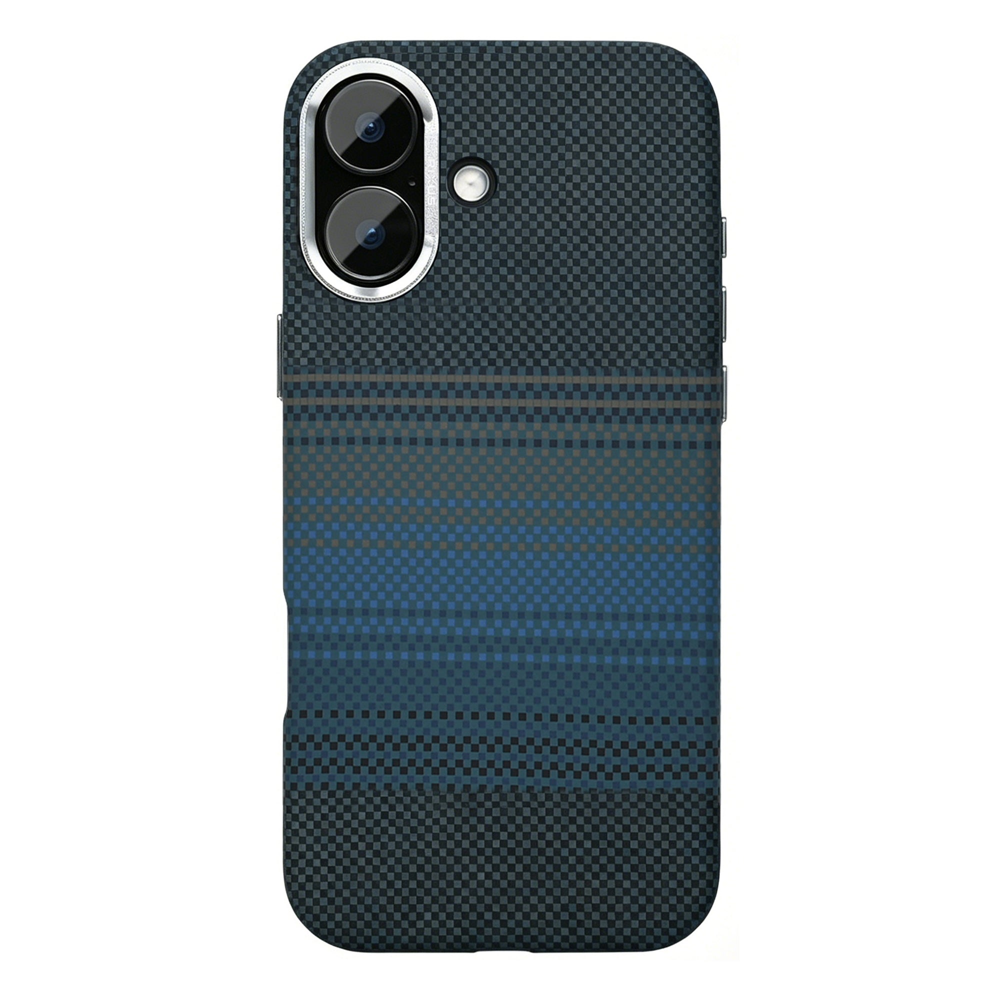 Rixus Alpine Ultra-Slim Case With MagSafe Compatible RXA131 For Apple iPhone 17 Stripe Blue