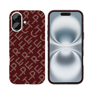 Rixus Alpine Ultra-Slim Case With MagSafe Compatible RXA093 For Apple iPhone 16 Cherry Red