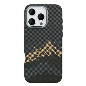 Rixus Alpine Ultra-Slim Case With MagSafe Compatible RXD082 For Apple iPhone 16 Pro Mountain Black