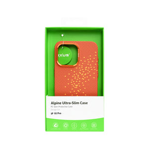 Rixus Alpine Ultra-Slim Case With MagSafe Compatible RXD021 For Apple iPhone 16 Pro Galaxy Orange