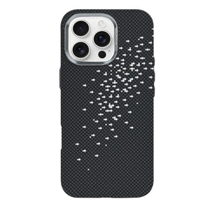 Rixus Alpine Ultra-Slim Case With MagSafe Compatible RXD022 For Apple iPhone 16 Pro Galaxy Black