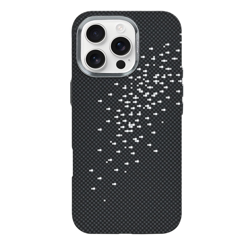 Rixus Alpine Ultra-Slim Case With MagSafe Compatible RXD022 For Apple iPhone 16 Pro Galaxy Black