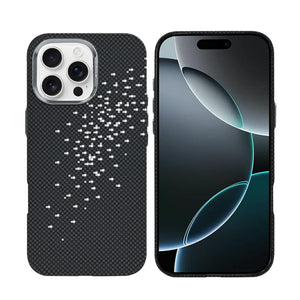 Rixus Alpine Ultra-Slim Case With MagSafe Compatible RXD022 For Apple iPhone 16 Pro Galaxy Black