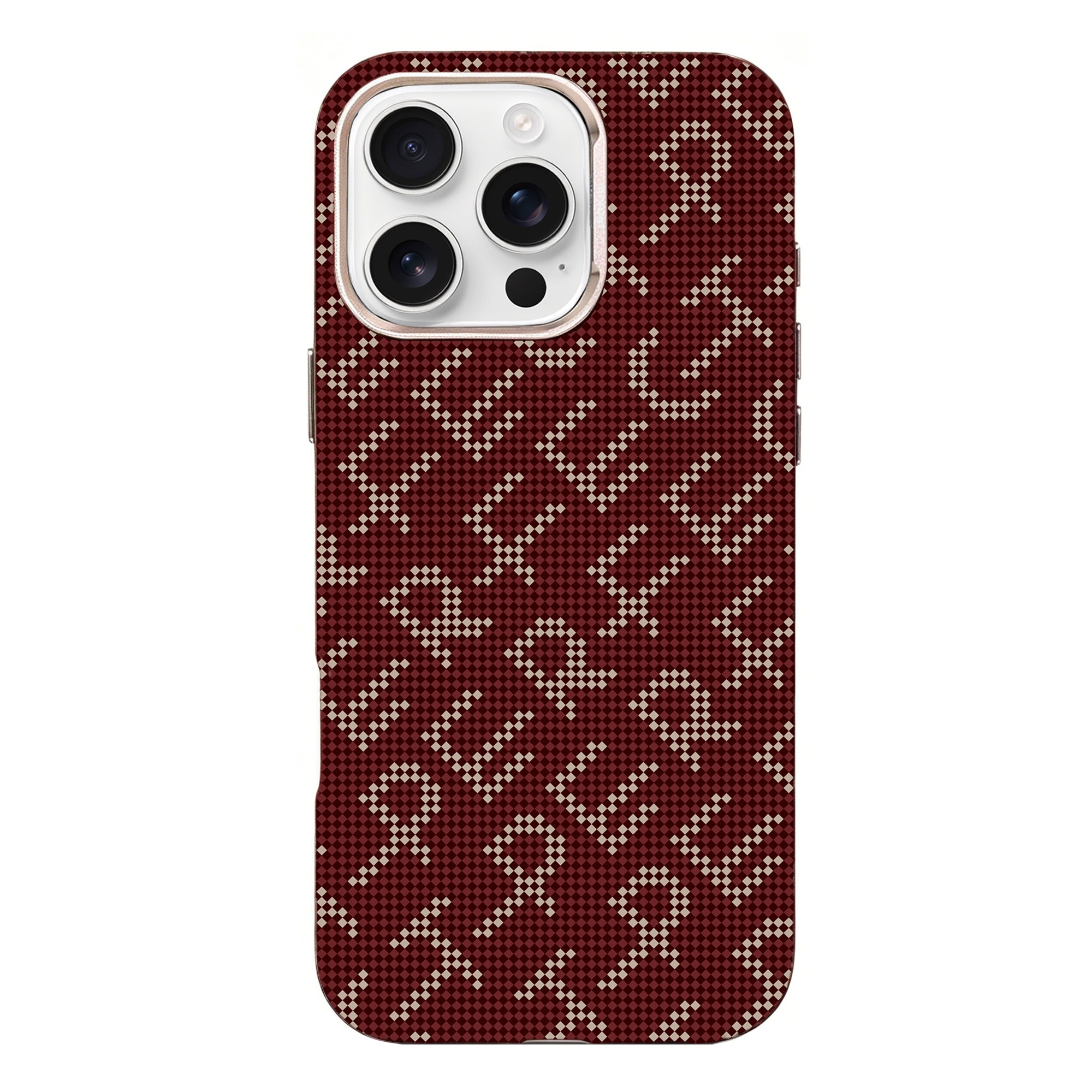 Rixus Alpine Ultra-Slim Case With MagSafe Compatible RXA093 For Apple iPhone 16 Pro Cherry Red