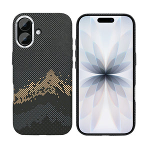 Rixus Alpine Ultra-Slim Case With MagSafe Compatible RXD082 For Apple iPhone 17 Mountain Black