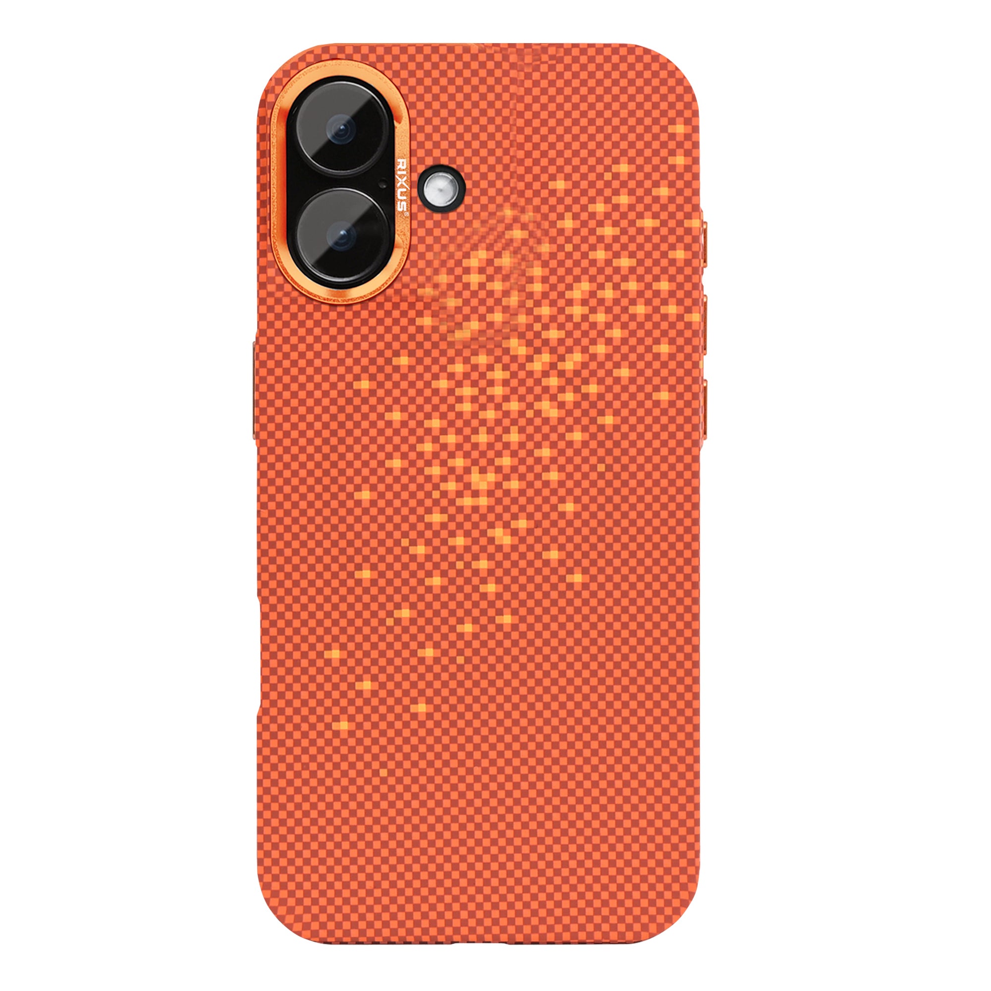 Rixus Alpine Ultra-Slim Case With MagSafe Compatible RXD021 For Apple iPhone 17 Galaxy Orange