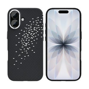 Rixus Alpine Ultra-Slim Case With MagSafe Compatible RXD022 For Apple iPhone 17 Galaxy Black