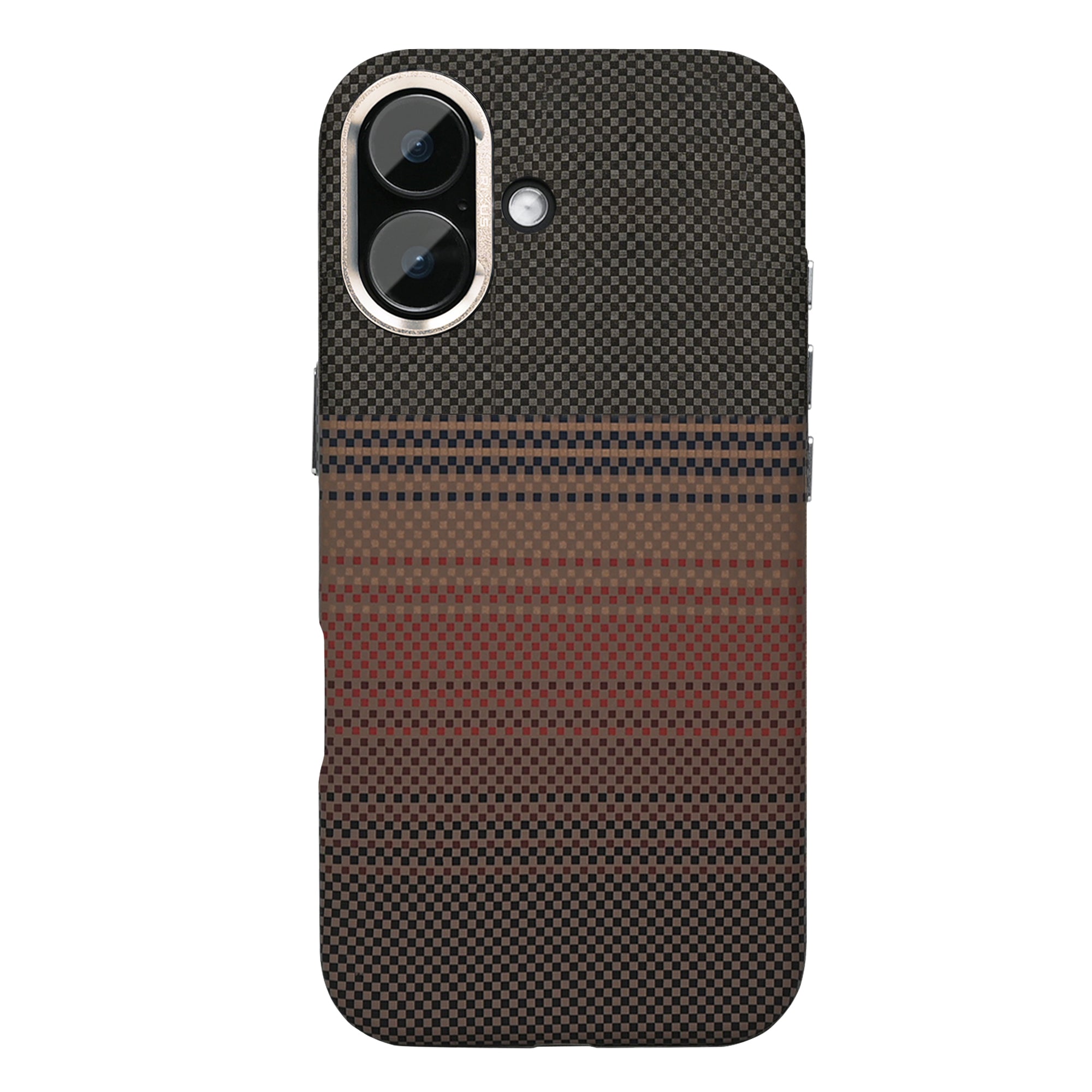 Rixus Alpine Ultra-Slim Case With MagSafe Compatible RXA130 For Apple iPhone 17 Stripe Brown