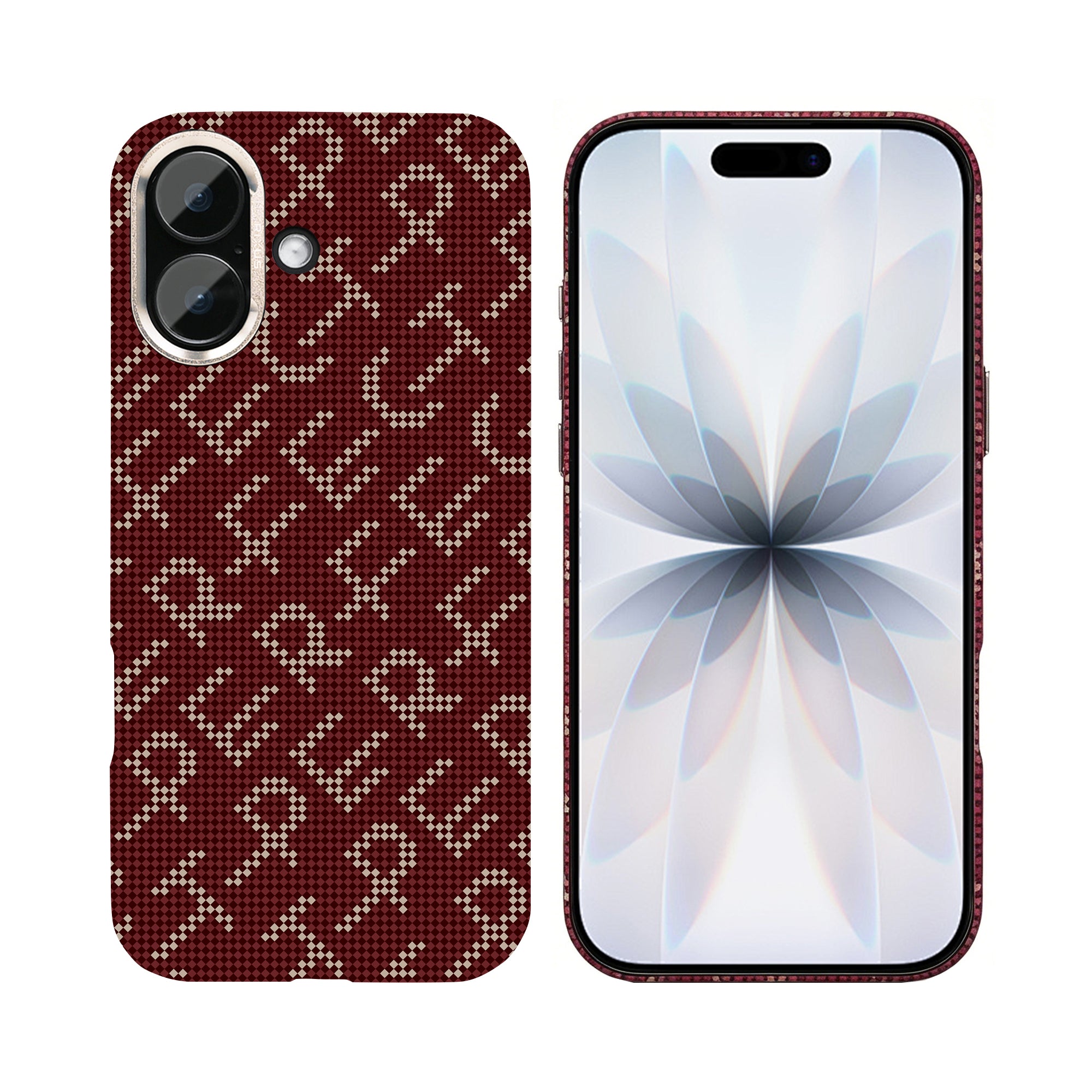 Rixus Alpine Ultra-Slim Case With MagSafe Compatible RXA093 For Apple iPhone 17 Cherry Red