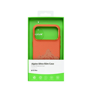 Rixus Alpine Ultra-Slim Case With MagSafe Compatible RXD081 For Apple iPhone 17 Pro Mountain Orange