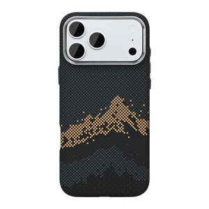 Rixus Alpine Ultra-Slim Case With MagSafe Compatible RXD082 For Apple iPhone 17 Pro Mountain Black