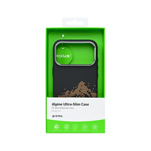 Rixus Alpine Ultra-Slim Case With MagSafe Compatible RXD082 For Apple iPhone 17 Pro Mountain Black