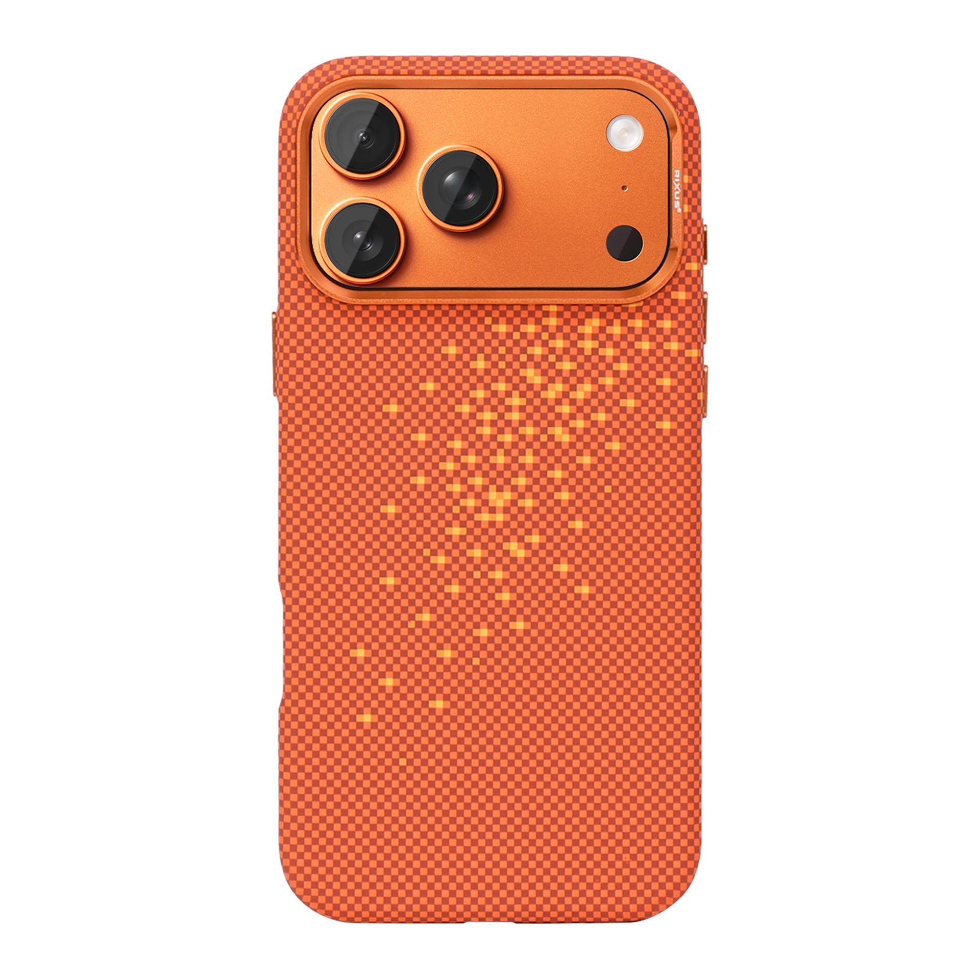 Rixus Alpine Ultra-Slim Case With MagSafe Compatible RXD021 For Apple iPhone 17 Pro Galaxy Orange