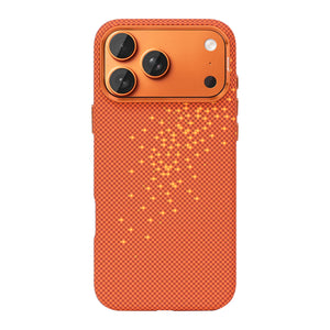 Rixus Alpine Ultra-Slim Case With MagSafe Compatible RXD021 For Apple iPhone 17 Pro Galaxy Orange