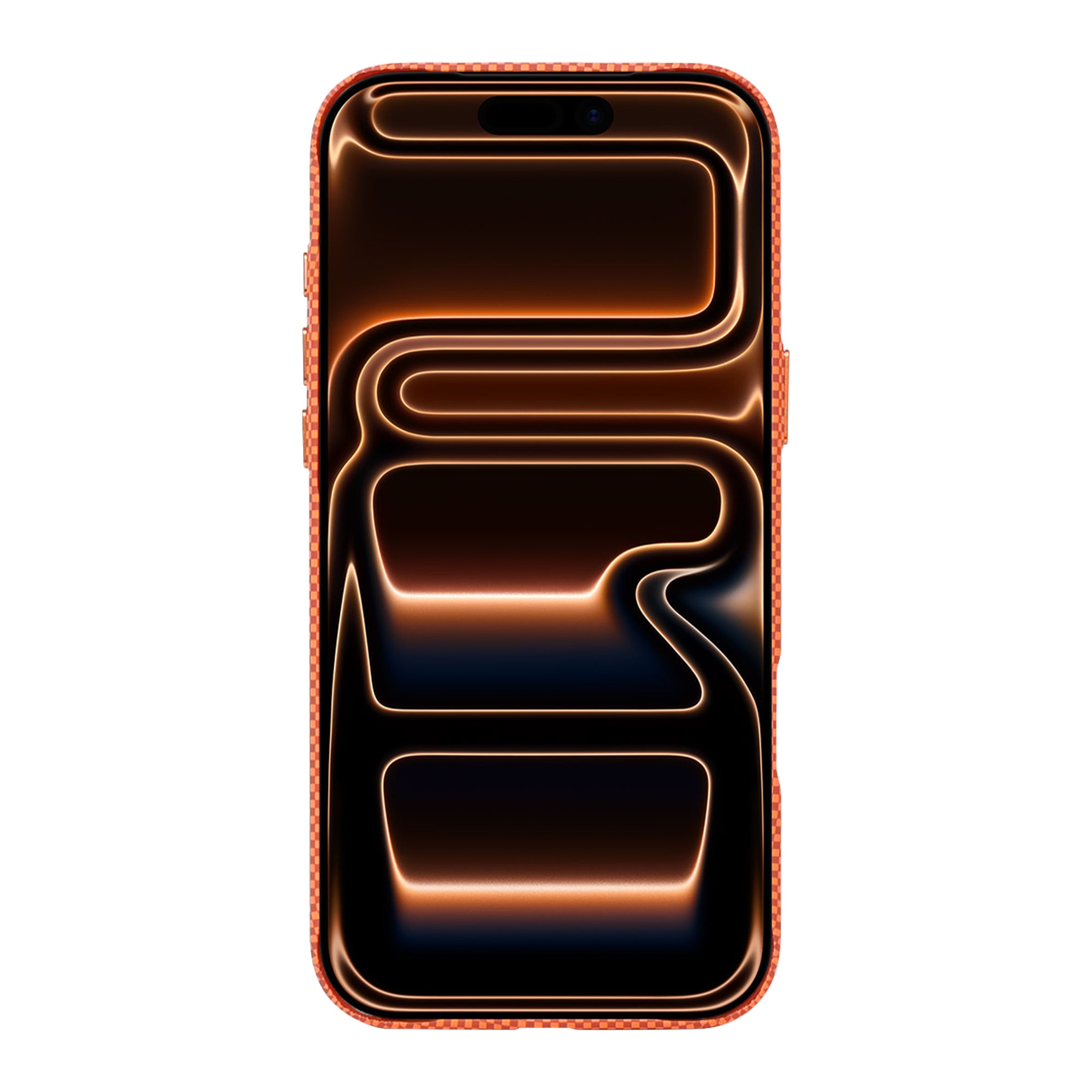 Rixus Alpine Ultra-Slim Case With MagSafe Compatible RXD021 For Apple iPhone 17 Pro Galaxy Orange
