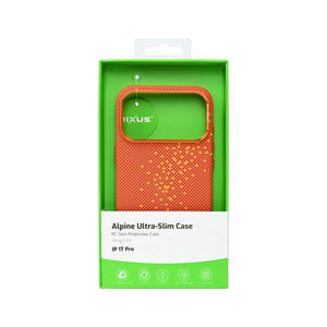 Rixus Alpine Ultra-Slim Case With MagSafe Compatible RXD021 For Apple iPhone 17 Pro Galaxy Orange