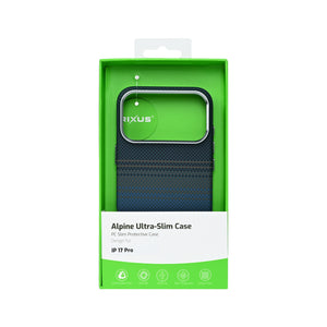 Rixus Alpine Ultra-Slim Case With MagSafe Compatible RXA131 For Apple iPhone 17 Pro Stripe Blue