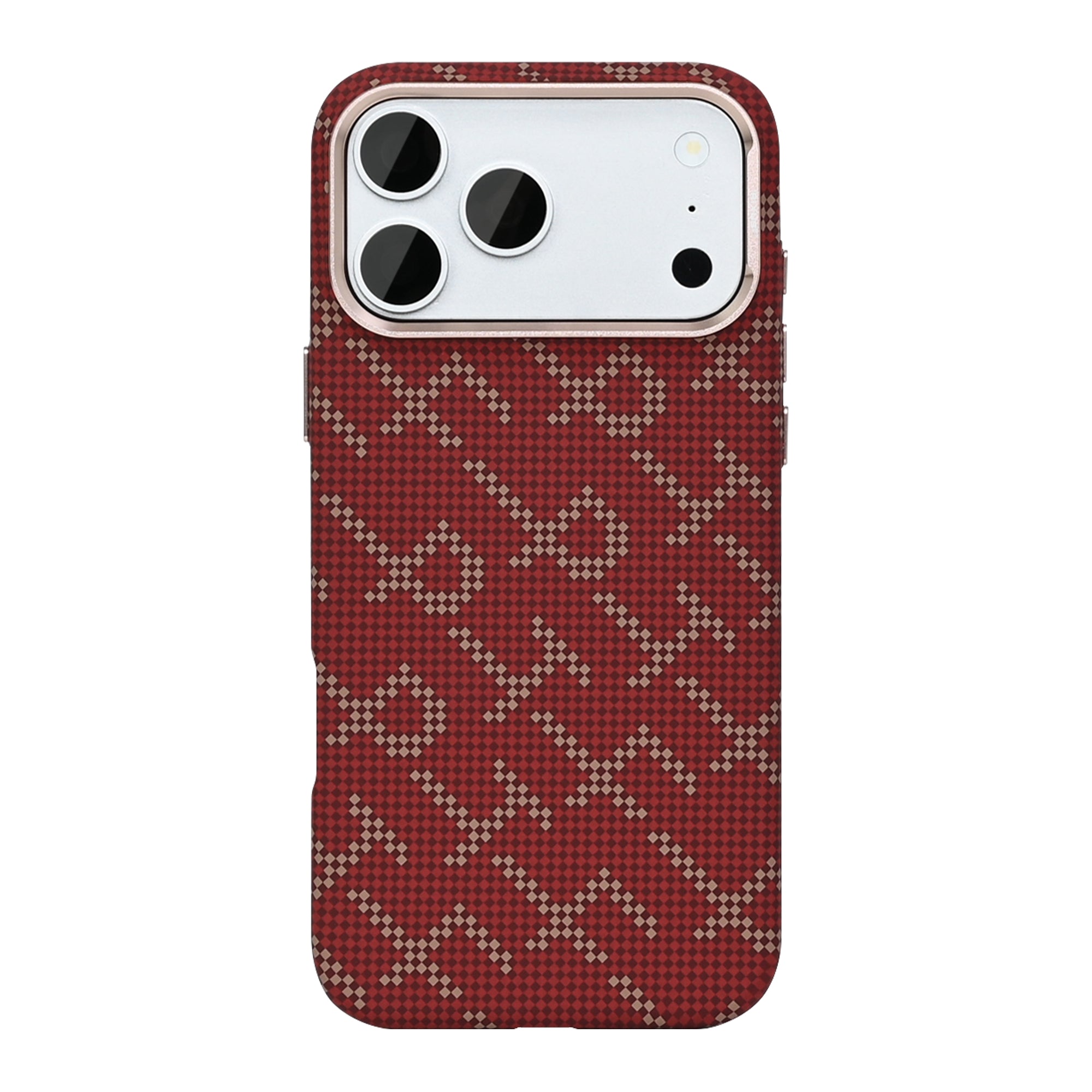 Rixus Alpine Ultra-Slim Case With MagSafe Compatible RXA093 For Apple iPhone 17 Pro Cherry Red