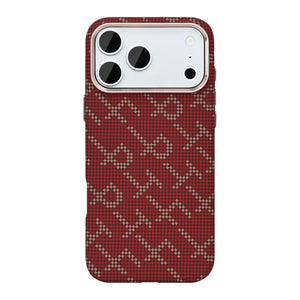 Rixus Alpine Ultra-Slim Case With MagSafe Compatible RXA093 For Apple iPhone 17 Pro Cherry Red