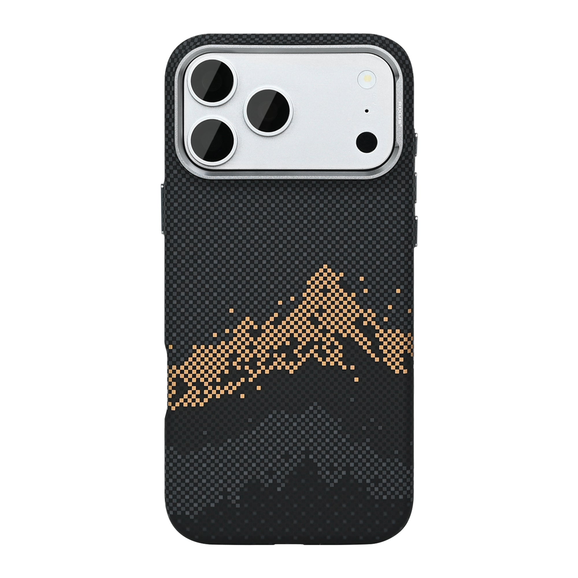 Rixus Alpine Ultra-Slim Case With MagSafe Compatible RXD082 For Apple iPhone 17 Pro Max Mountain Black