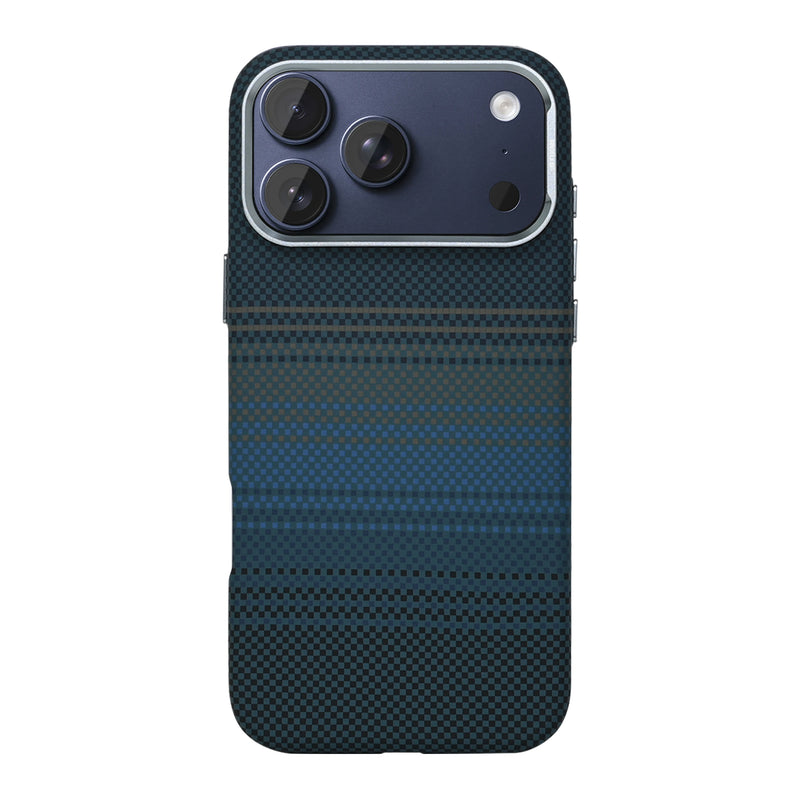 Rixus Alpine Ultra-Slim Case With MagSafe Compatible RXA131 For Apple iPhone 17 Pro Max Stripe Blue