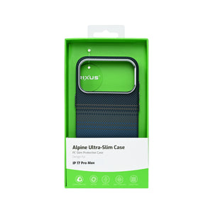 Rixus Alpine Ultra-Slim Case With MagSafe Compatible RXA131 For Apple iPhone 17 Pro Max Stripe Blue