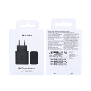 Samsung EP-T6010NBEGWW  USB-C Power Adapter 60W Black Original Retail Box