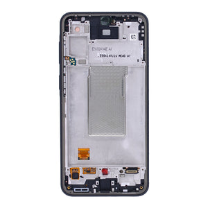 Samsung Galaxy A37 A376B Display And Digitizer With Frame Charkoal Service Pack