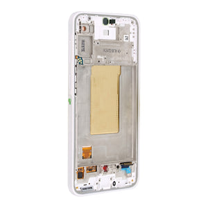 Samsung Galaxy A37 A376B Display And Digitizer With Frame White Service Pack
