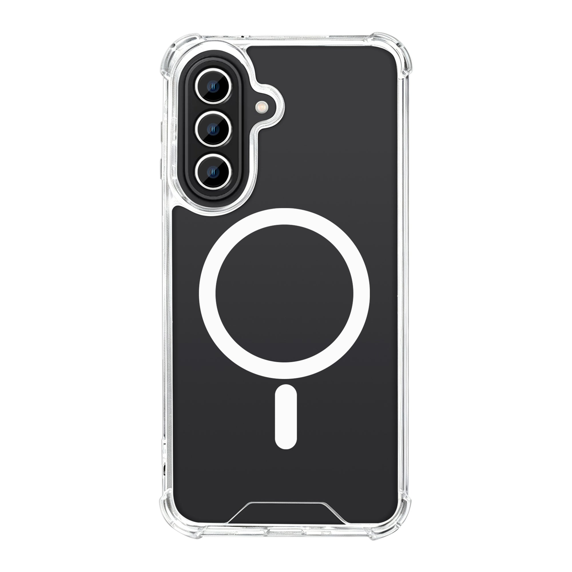 Rixus Anti-Burst Case With MagSafe Compatible For Samsung Galaxy A27 Transparent