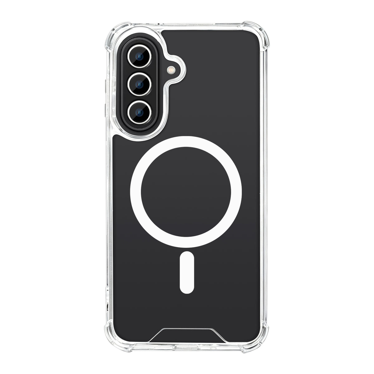Rixus Anti-Burst Case With MagSafe Compatible For Samsung Galaxy A27 Transparent