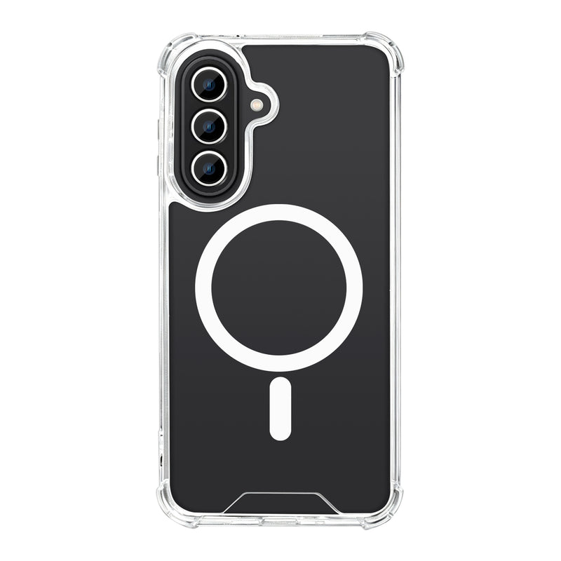 Rixus Anti-Burst Case With MagSafe Compatible For Samsung Galaxy A27 Transparent