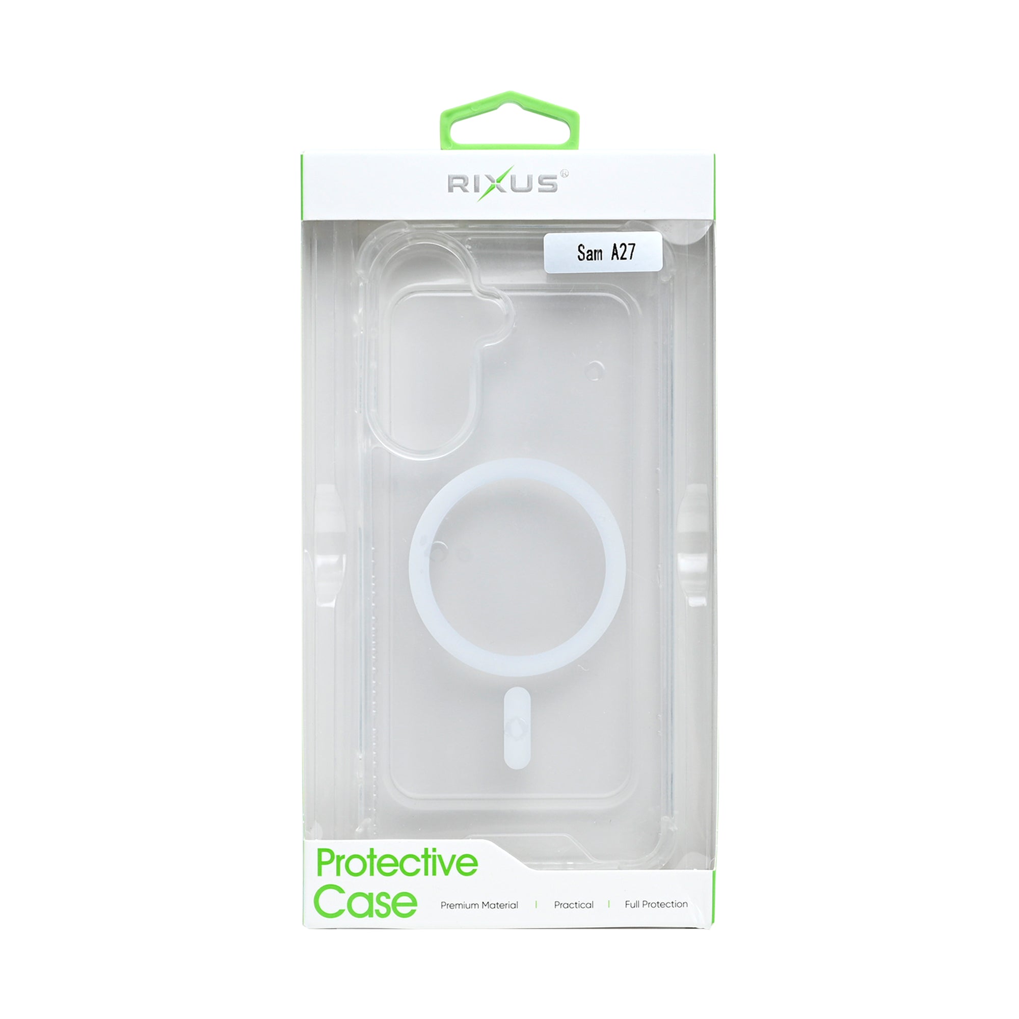 Rixus Anti-Burst Case With MagSafe Compatible For Samsung Galaxy A27 Transparent