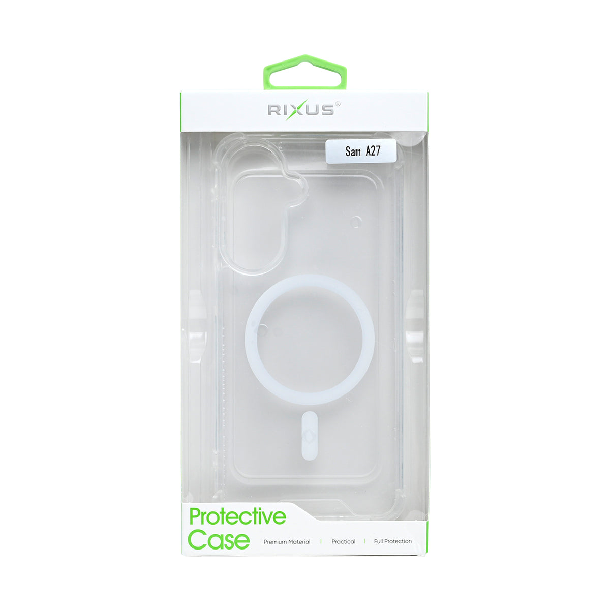 Rixus Anti-Burst Case With MagSafe Compatible For Samsung Galaxy A27 Transparent