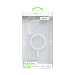 Rixus Anti-Burst Case With MagSafe Compatible For Samsung Galaxy A27 Transparent