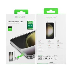 Rixus Clear HD Full Curved Edge Tempered Glass For Samsung Galaxy A27