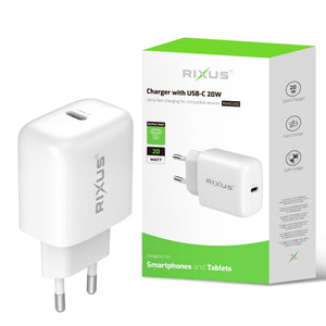 Rixus RXHC01D Charger With USB-C 20W (Counter Display 02)