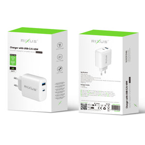 Rixus RXHC03D Charger With USB-C/A 45W (Counter Display 02)