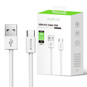 Rixus RXUC15ACD USB-A/C Cable 12W (Counter Display 02)