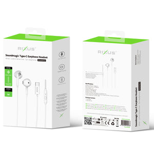 Rixus RXHD19CD Earphones With USB-C (Counter Display 02)