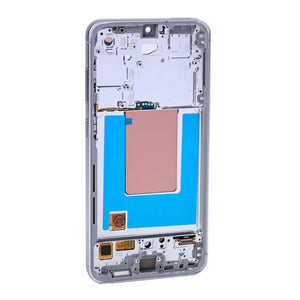 Samsung Galaxy S24 FE S721B Display And Digitizer With Frame Silver Hard-OLED