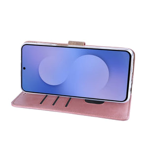 Rixus Bookcase For Samsung Galaxy S26 FE Pink