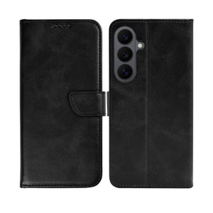 Rixus Bookcase For Samsung Galaxy S26 FE Black
