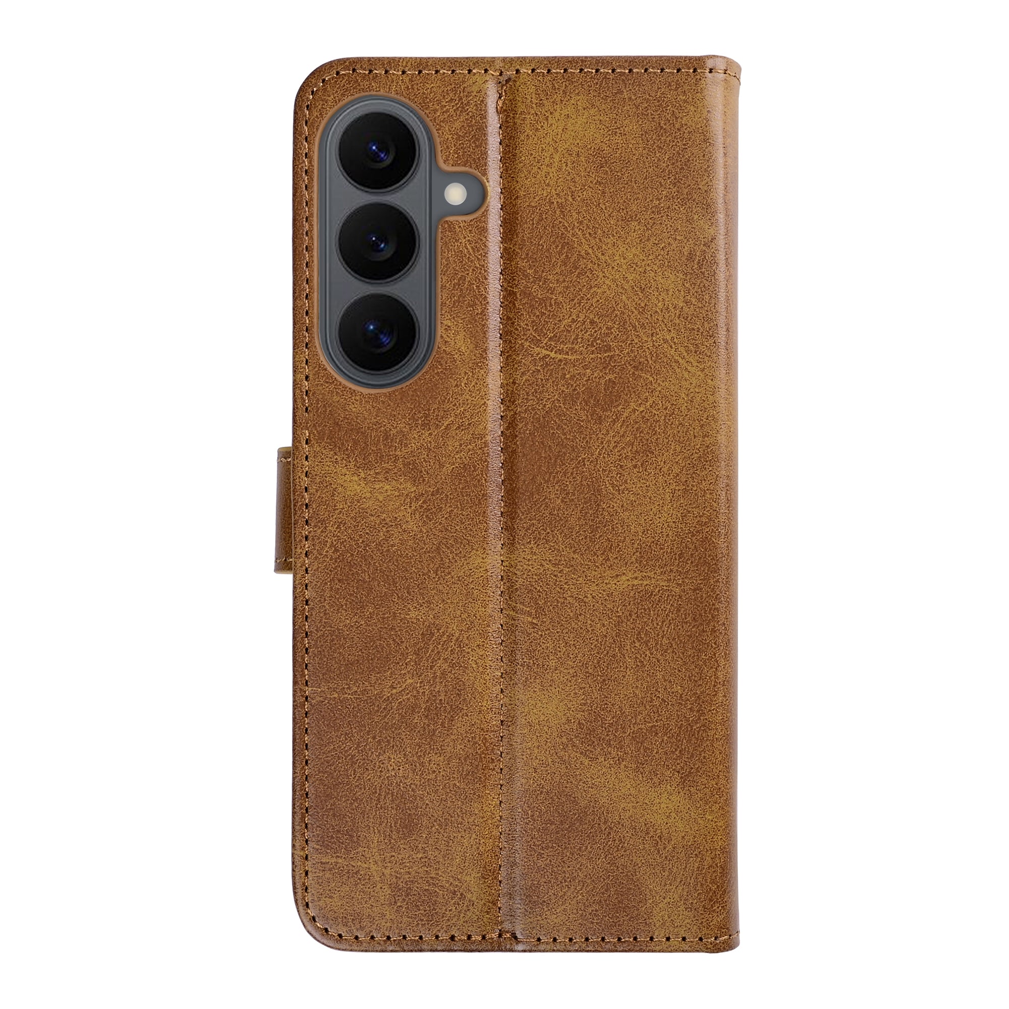 Rixus Bookcase For Samsung Galaxy S26 FE Light Brown