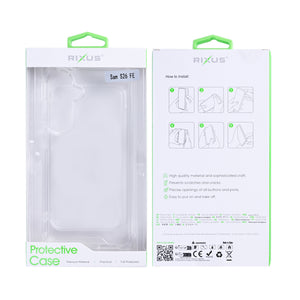 Rixus Anti-Burst Case For Samsung Galaxy S26 FE Transparent
