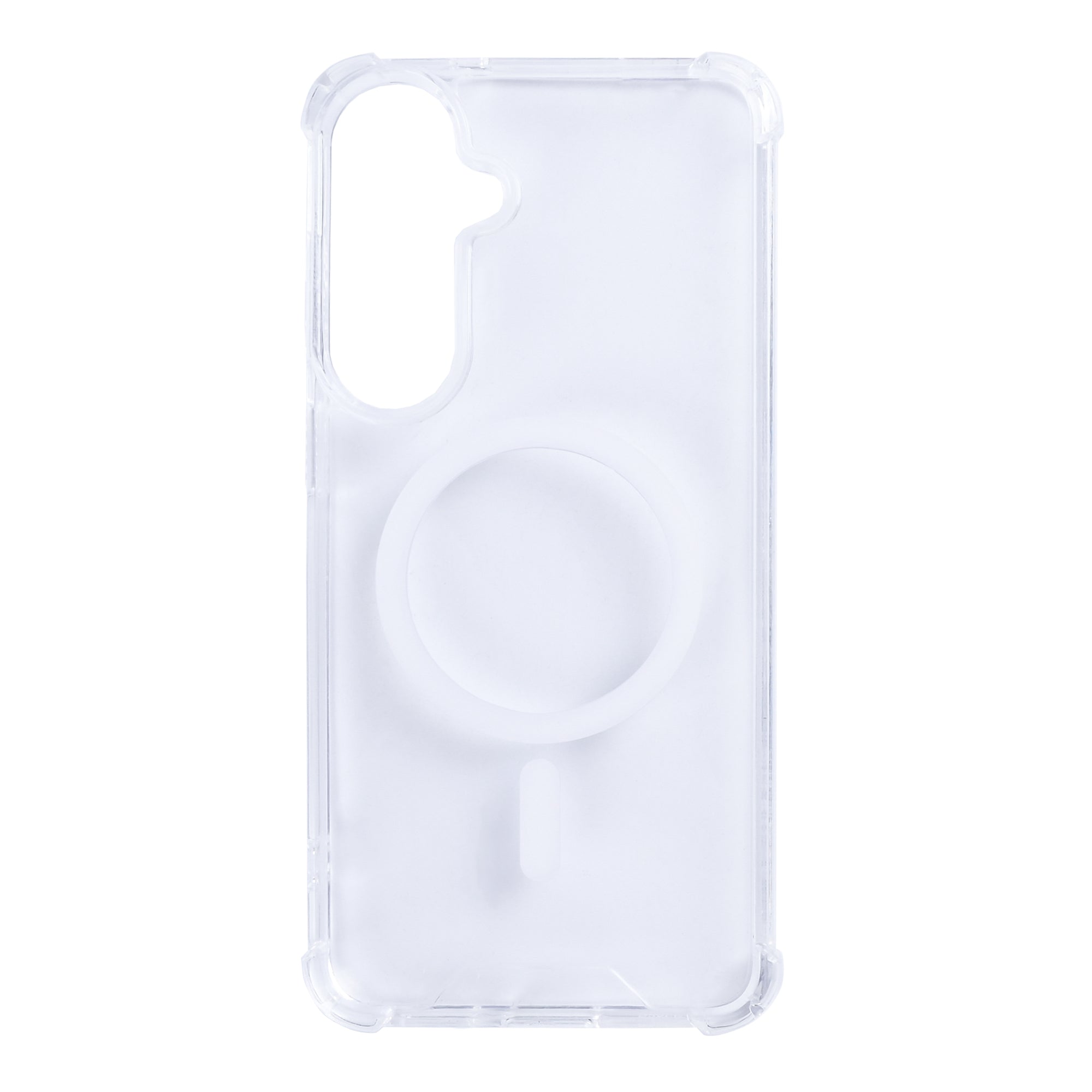 Rixus Anti-Burst Case With MagSafe Compatible For Samsung Galaxy S26 FE Transparent