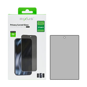 Rixus Privacy Full Curved Edge Tempered Glass For Samsung Galaxy Z Fold8