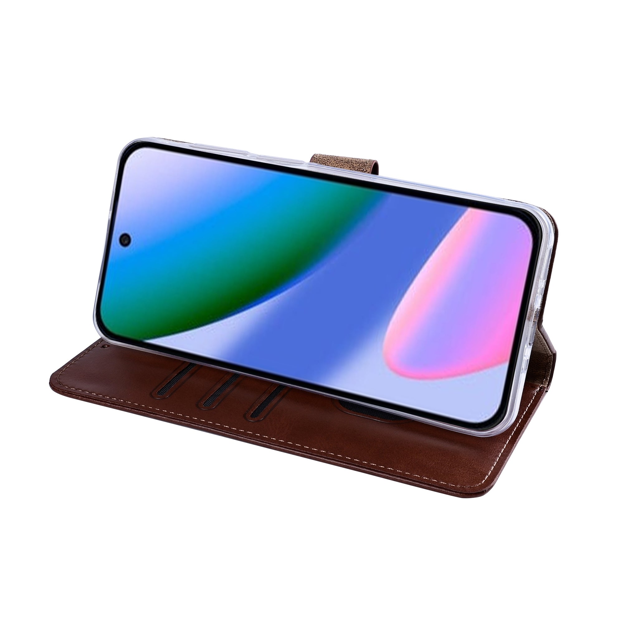 Rixus Bookcase For Google Pixel 11 Brown