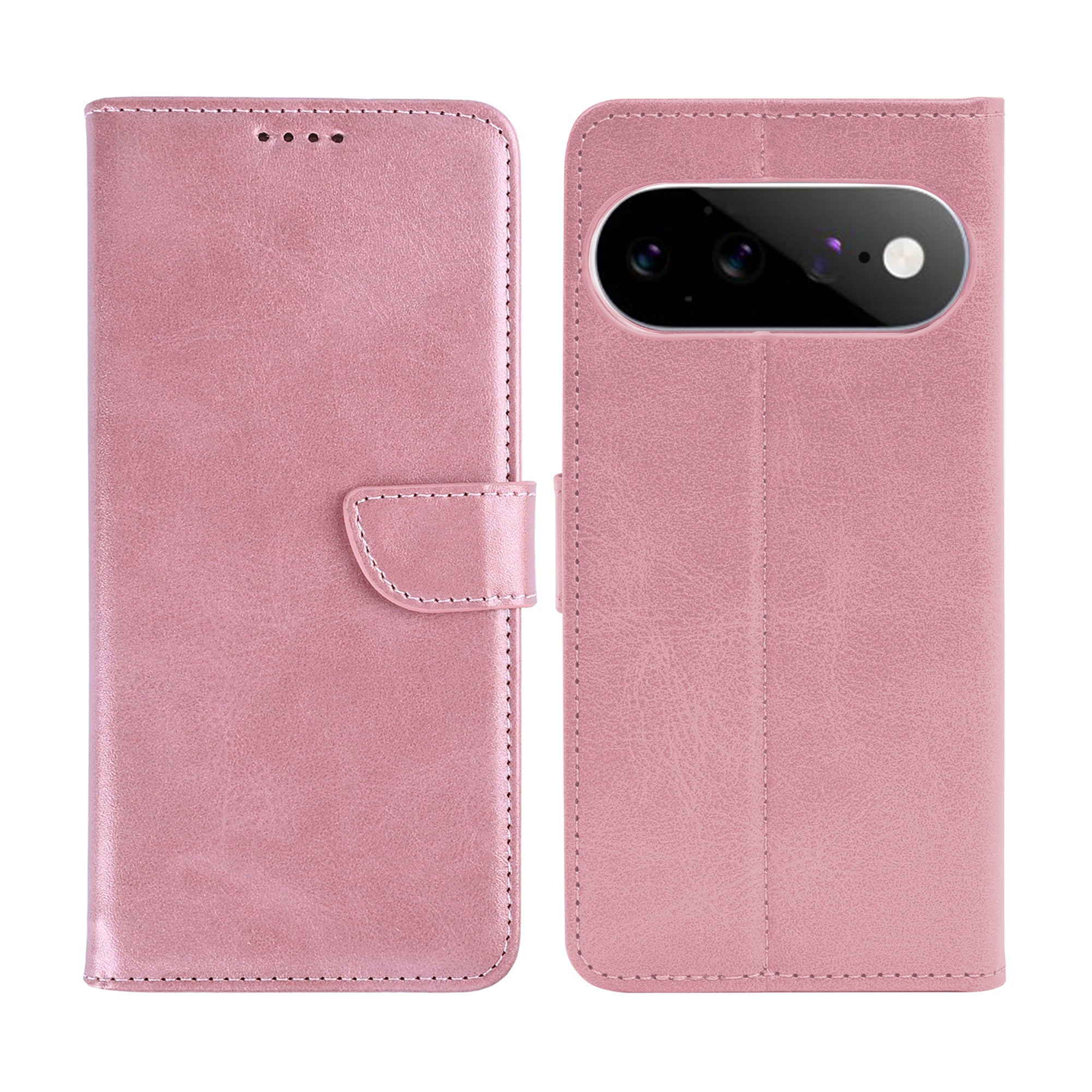 Rixus Bookcase For Google Pixel 11 Pink